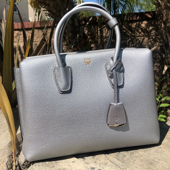 MCM Handbags - MCM metallic silver Milla Bag Purse medium